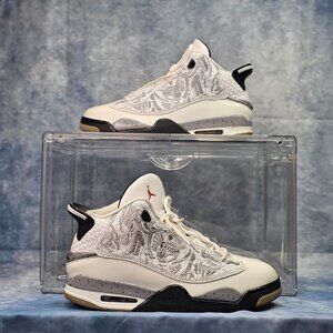 Nike Air Jordan Dub Zero White Cool Grey Basketball Shoes 311046-105 Men's 9.5